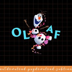 disney frozen 2 olaf autum leaves happy portrait png, sublimate, digital download