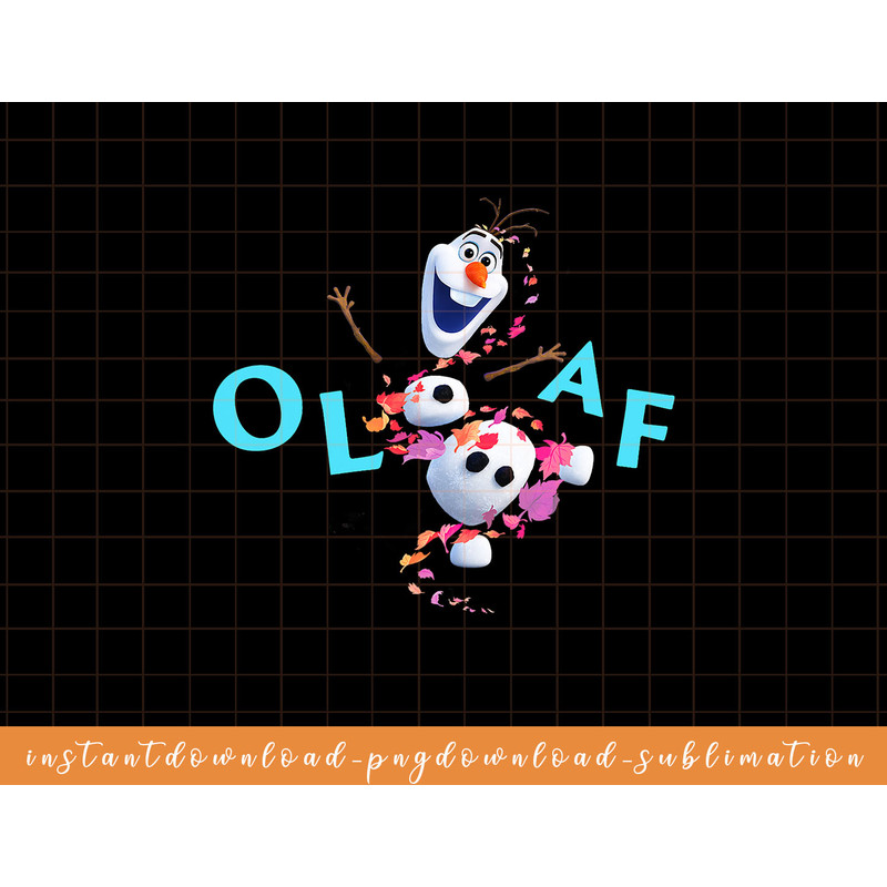 Disney Frozen 2 Olaf Autum Leaves Happy Portrait png, sublimate, digital download.jpg