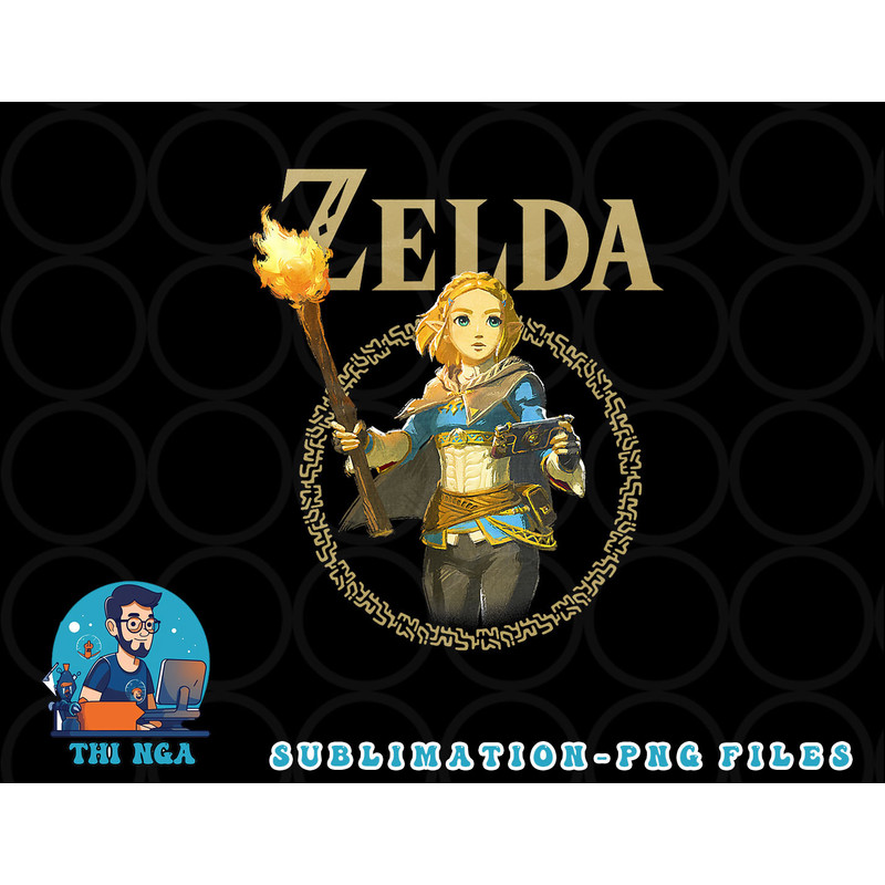 The Legend of Zelda Tears Of The Kingdom Zelda Portrait png, digital download copy.jpg