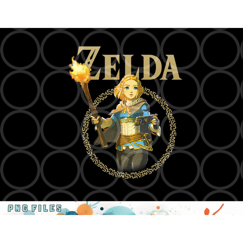 The Legend of Zelda Tears Of The Kingdom Zelda Portrait png, digital download copy.jpg