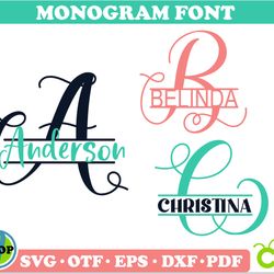split monogram font svg otf, split monogram alphabet svg, split monogram letters svg cricut, split monogram svg