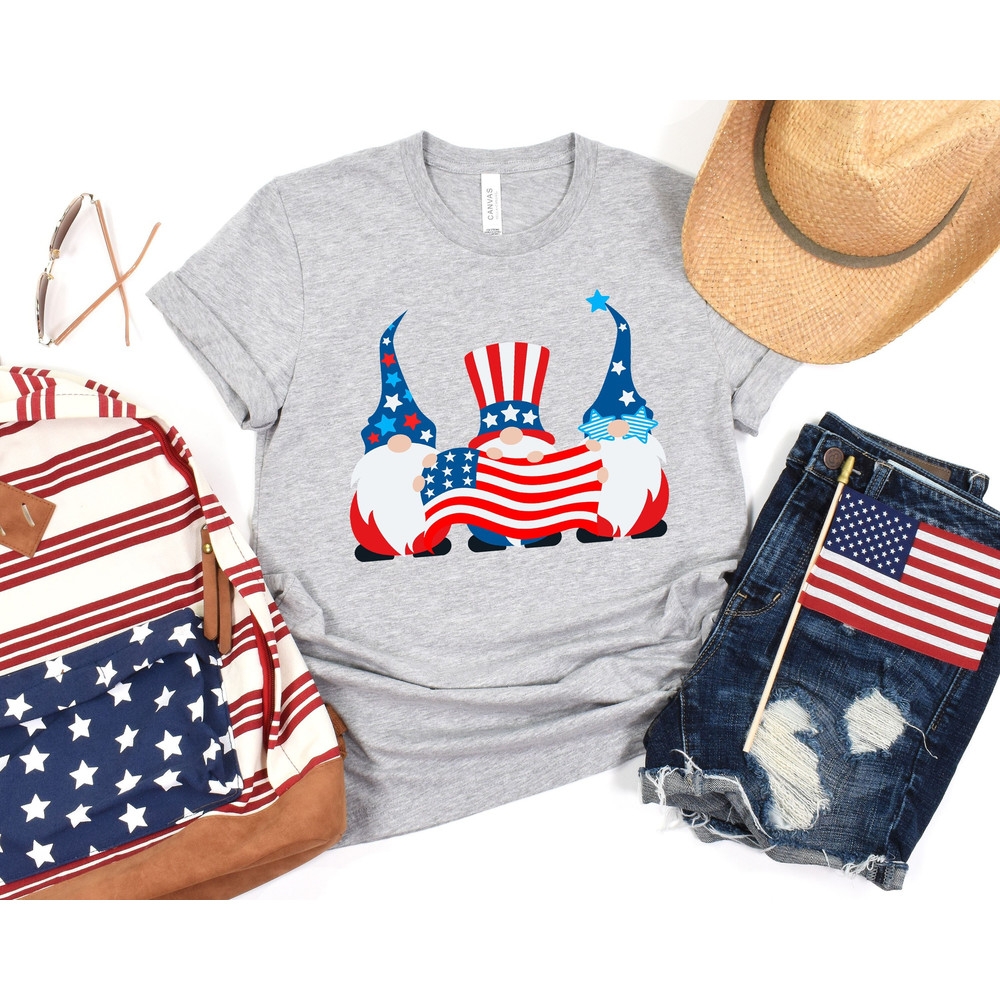 4th of July Gnome Shirt, 4th of July Shirt, Gnome Shirt, Patriotic Shirt, Independence Day Shirt, 4th of July Gift, Independence Day Gift - 1.jpg