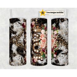 valentine's day love leopard 20 oz sublimation tumbler wrap