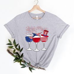 4th of july shirt, red wine blue, patriotic shirt, independence day shirt, gift for women, american flag shirt, red whit