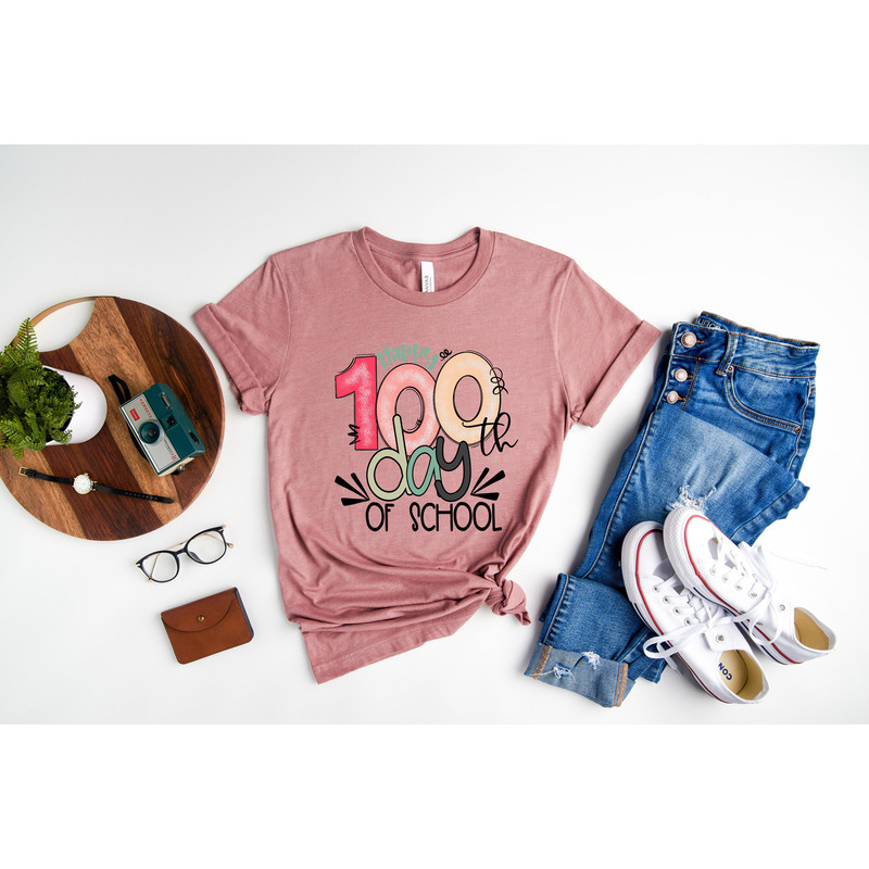 100 Days of School Shirt, 100 Day Shirt, 100th Day Of School Celebration, Student Shirt,Back to School Shirt, Gift For Teacher - 2.jpg