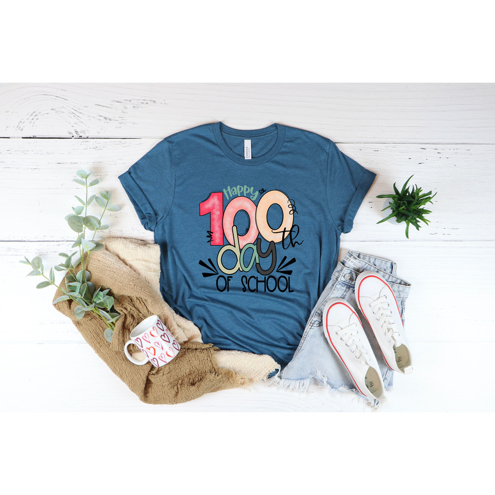 100 Days of School Shirt, 100 Day Shirt, 100th Day Of School Celebration, Student Shirt,Back to School Shirt, Gift For Teacher - 3.jpg