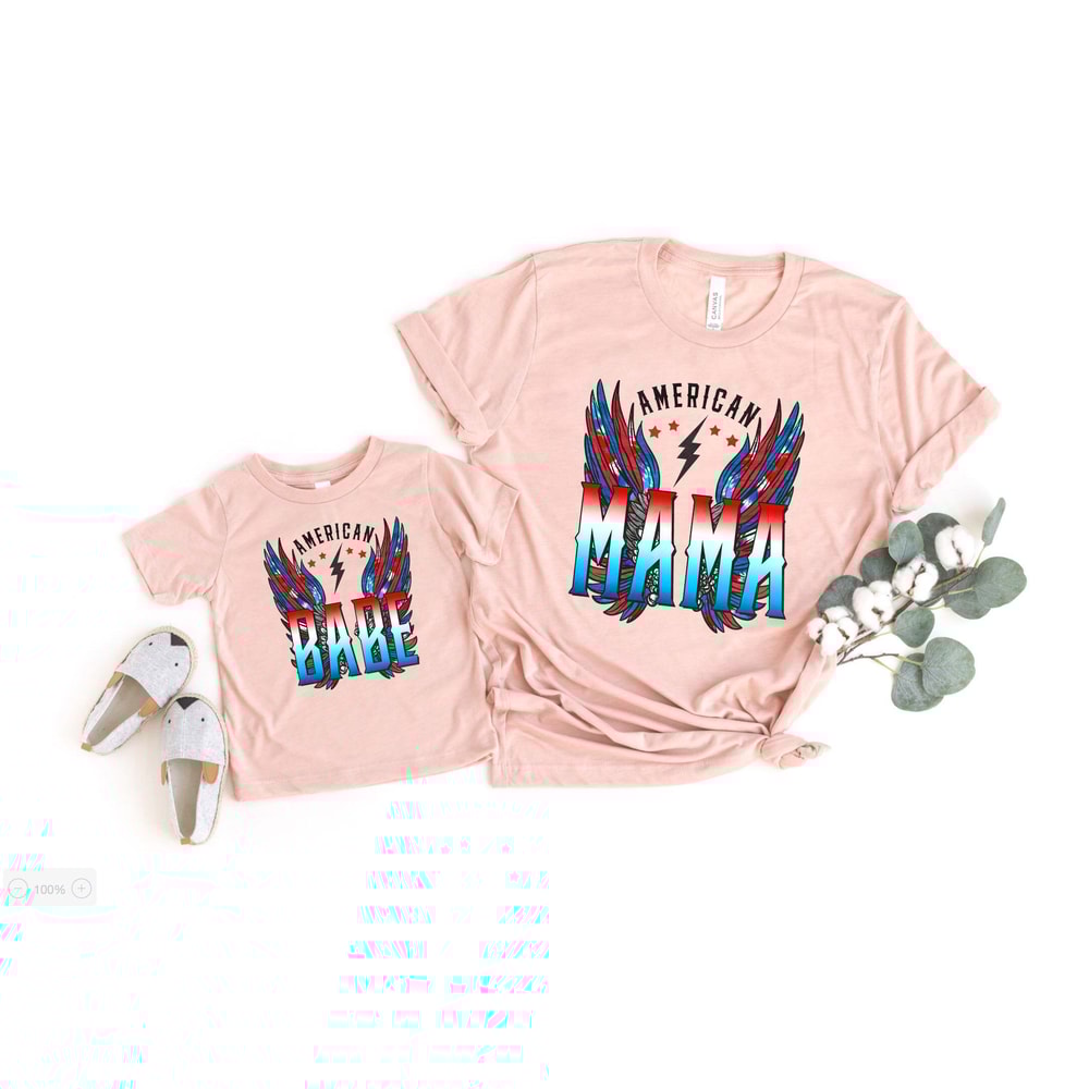 All American Mama Shirt, All American Family Shirt, All American Babe Shirt, Proud Family Shirt, 4th Of July Family Shirt - 2.jpg