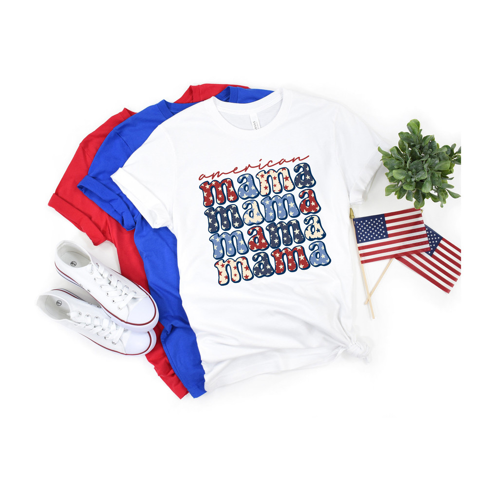 American Mama Shirt, Mom Shirt, Independence Day, 4th of July Shirt, American Memorial Day,4th July Shirt Women,Patriotic Shirt,Gift For Her - 2.jpg