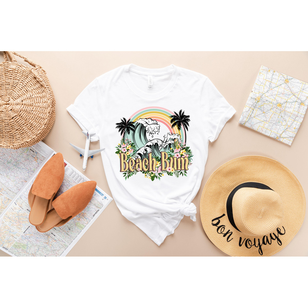 Beach Bum Shirt, Beach Shirt, Summer Shirt, Gift For Her, Summer Beach Shirt, Shirts For Friends, Besties Shirts, Family Matching Vacation - 2.jpg