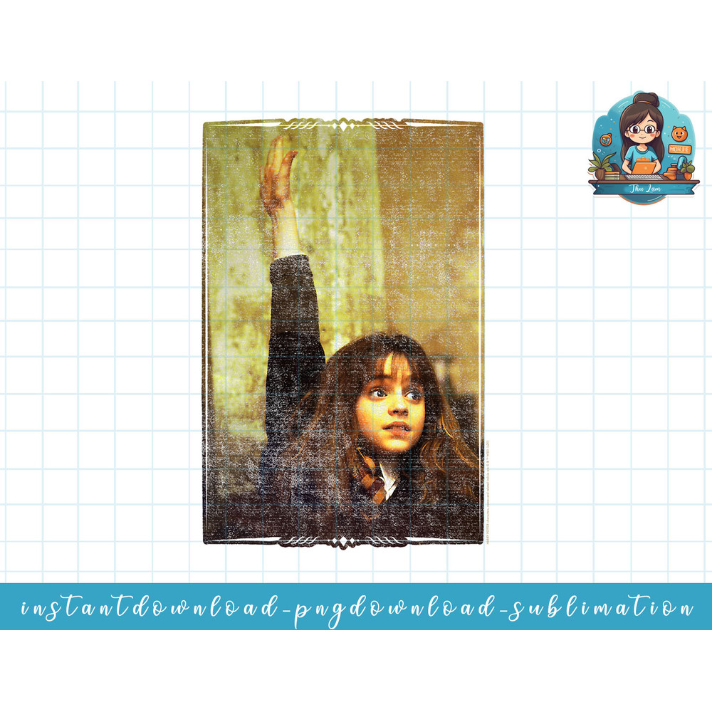 Harry Potter Hermione Granger I Know The Answer Portrait png, sublimate, digital download.jpg