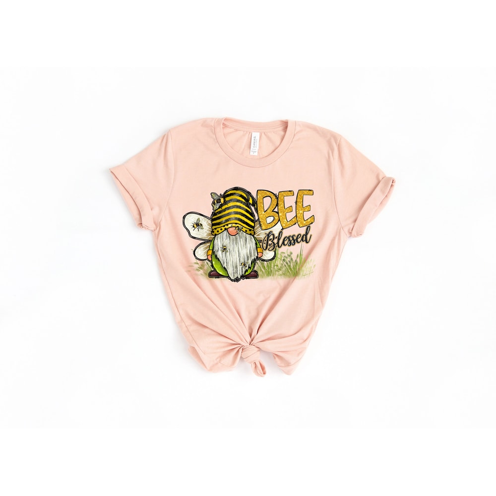 Bee Blessed Gnome Spring Shirt, Sunflowers, Gnomes, Bees, Gnomes, Gnome Spring Shirt, Bee Happy Shirt, Bee Kind shirt, Happy Shirt - 2.jpg
