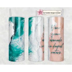 20oz skinny tumbler christian  sublimation design