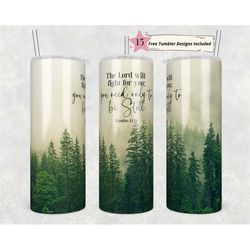 20oz skinny tumbler christian bible verse