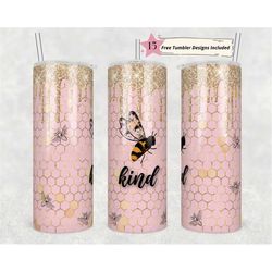 20 oz skinny tumbler sublimation template glitter yellow bee