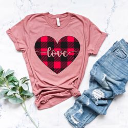 buffalo plaid heart shirt, heart shirt, love shirt,leopard print shirt, leopard shirt, leopard print shirt, leopard desi