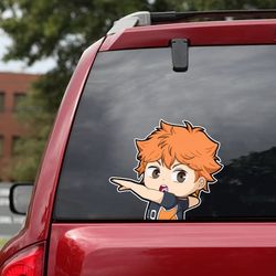 haikyu sticker, anime car decal, anime decal, shoyo hinata decal, anime sticker, manga sticker, haikyu decal for car