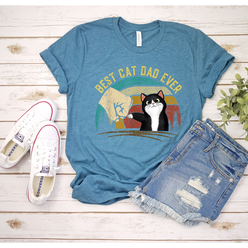 Cat Dad Gift  Best Cat Dad Ever Shirt  Funny Shirt Men - Fathers Day gift - Cat Shirt - Funny Cat Dad Shirt - Cat Lover Gift - 1.jpg
