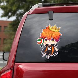 anime car decal, haikyu sticker, haikyu decal for car, anime decal, shoyo hinata decal, anime sticker, manga sticker