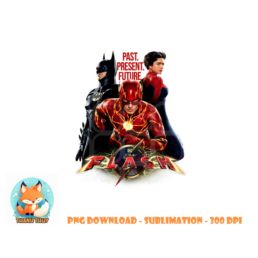 The Flash Movie Batman Supergirl Team png, digital download copy.jpg