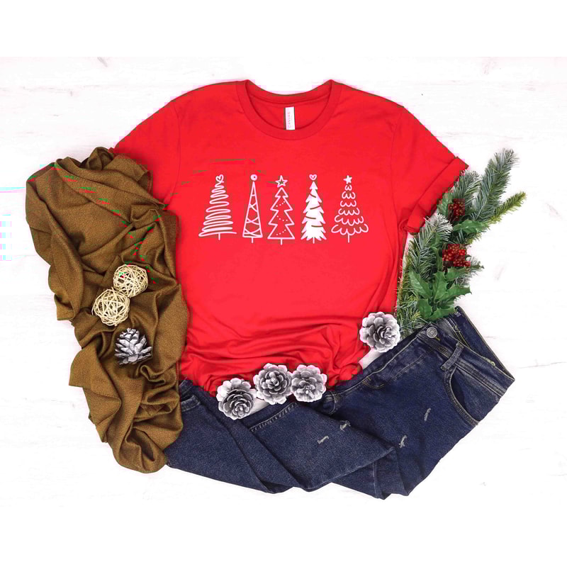 Christmas Tree Shirts, Plaid Christmas Tree Shirt, Christmas Tee, Cute Christmas Shirts, Holiday Shirt, Womens Winter Christmas Sweatshirt - 5.jpg