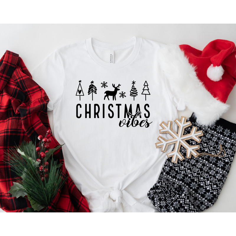 Christmas Vibes Sweatshirt for women, Christmas Sweatshirt, Winter Sweatshirt, Holiday Sweatshirt, Christmas gift, Gift for her - 3.jpg