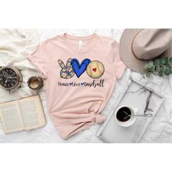 peace love baseball day shirt, sports parent shirt, sports mom shirt, baseball mom shirt, softball mom shirt, sports shi