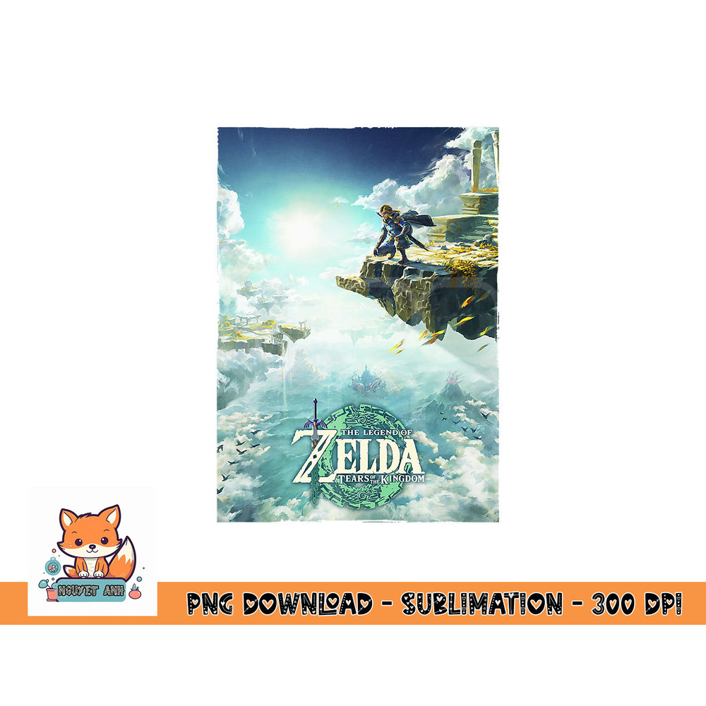The Legend of Zelda Tears Of The Kingdom Box Art Poster png, digital download copy.jpg