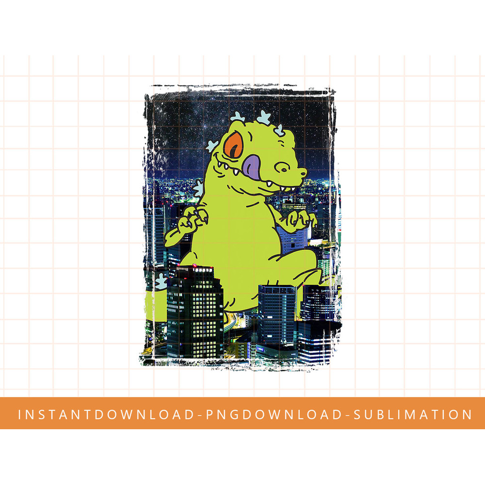 Rugrats Reptar In The City Photoreal Graphic png, sublimate, digital print.jpg