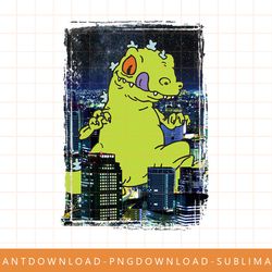 rugrats reptar in the city photoreal graphic png, sublimate, digital print