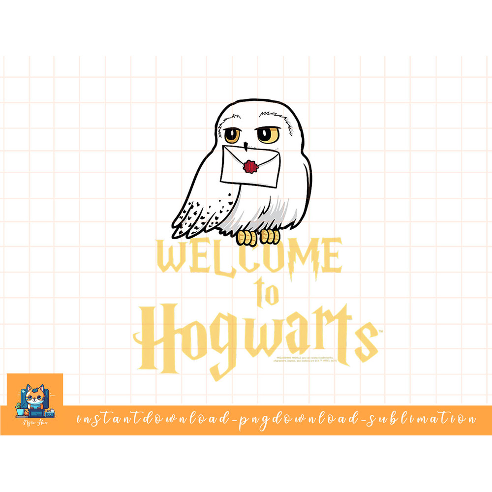 Harry Potter Hedwig Welcome to Hogwarts png, sublimate, digital download.jpg