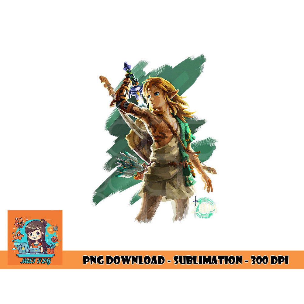 The Legend of Zelda Tears Of The Kingdom Link Hero Poster png, digital download copy.jpg