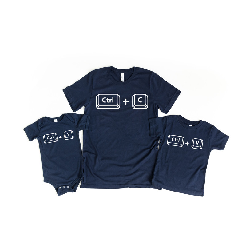 Copy Paste Shirt, Matching Shirts, Ctrl C Shirt, Ctrl V Shirt, Family Shirts, Fathers Day Shirt, Fathers Day Gift, Father Son Shirts - 2.jpg