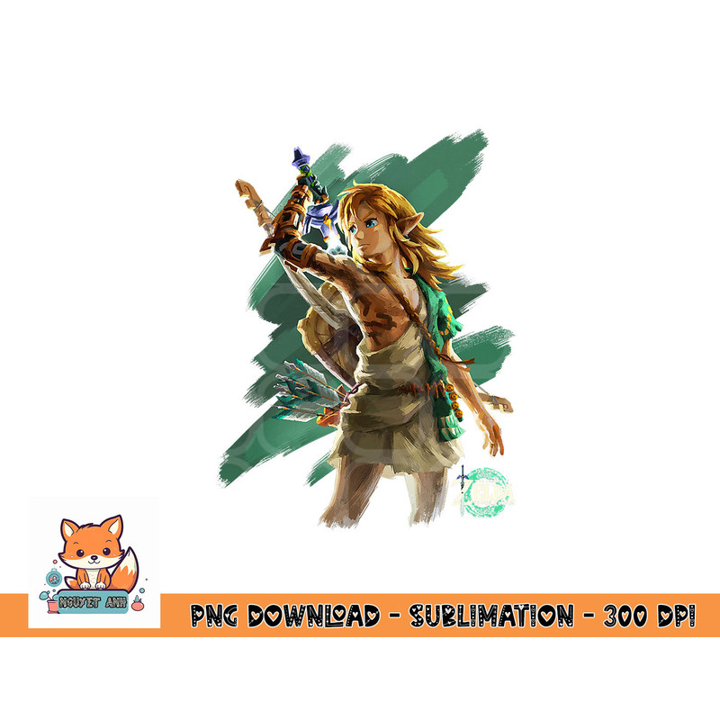 The Legend of Zelda Tears Of The Kingdom Link Hero Poster png, digital download copy.jpg