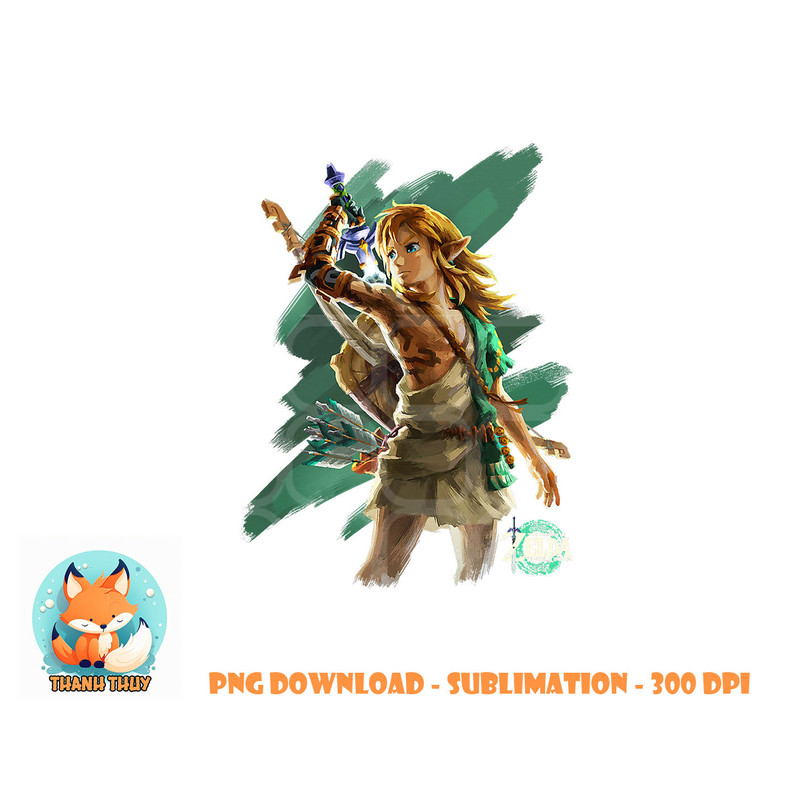 The Legend of Zelda Tears Of The Kingdom Link Hero Poster png, digital download copy.jpg