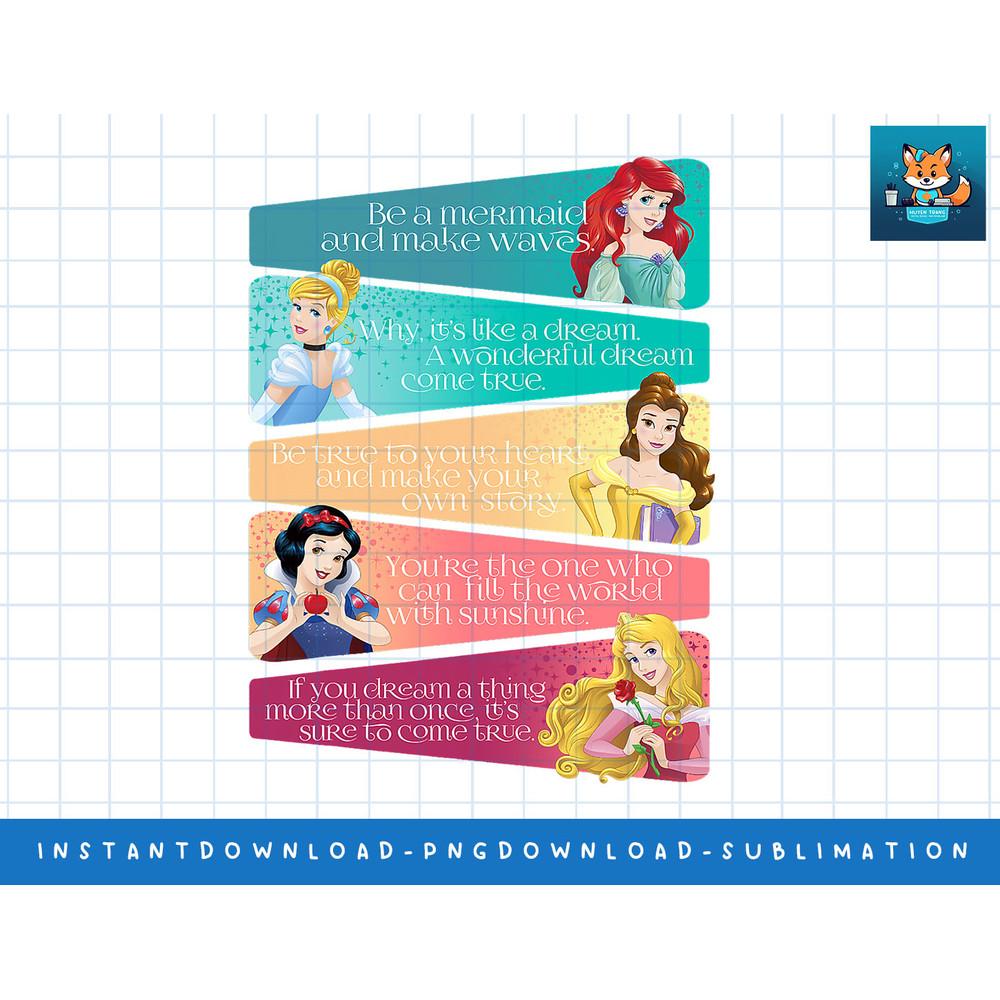 Disney Princess Attributes Panels Poster png, sublimate, digital print.jpg