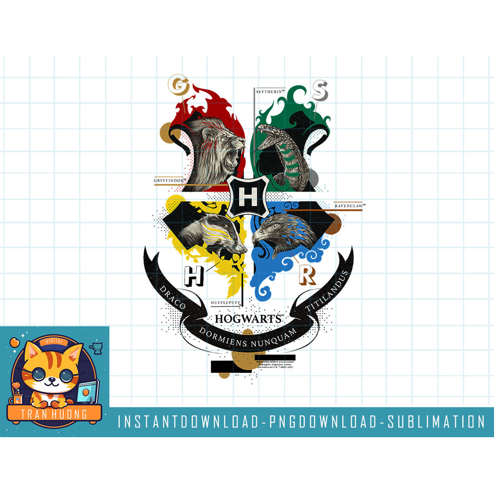 Harry Potter Hogwarts Shield Realistic Mascots png, sublimate, digital download.jpg