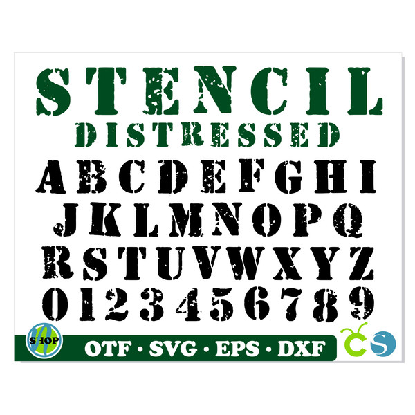 Stencil Font OTF, Stencil Font svg Cricut, Stencil letters s - Inspire  Uplift