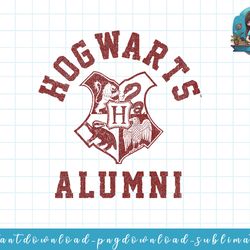 harry potter hogwarts alumni crest png, sublimate, digital download