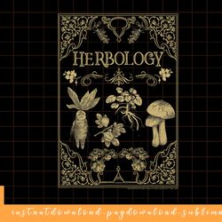 harry potter herbology gold filigree framed poster png, sublimate, digital download