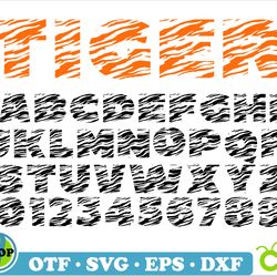 tiger font otf, tiger font svg cricut, tiger svg letters svg cricut, animal font svg, tiger alphabet svg, tiger svg