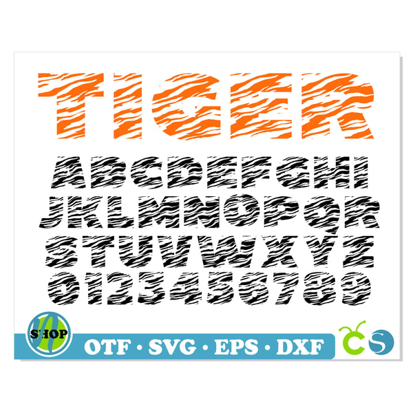 Tiger Font otf, Tiger Font svg Cricut, Tiger SVG letters SVG | Inspire ...