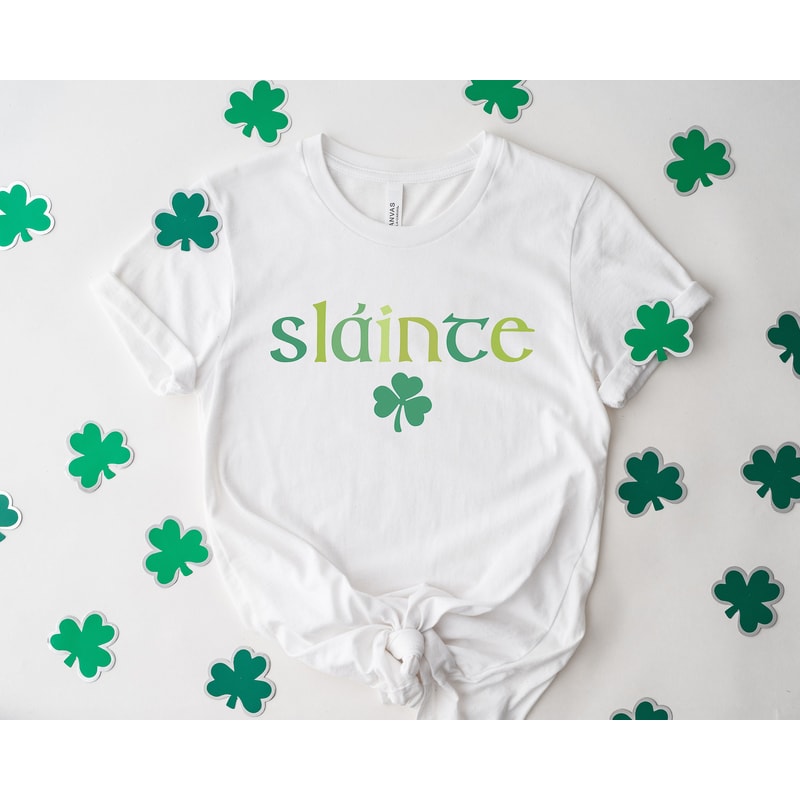 Cute Slainte Sweatshirt, Womens Irish Sweatshirt, St Patrick's Day Sweatshirt, Trendy St Patricks Day Shirt, Lucky Sweatshirt - 2.jpg