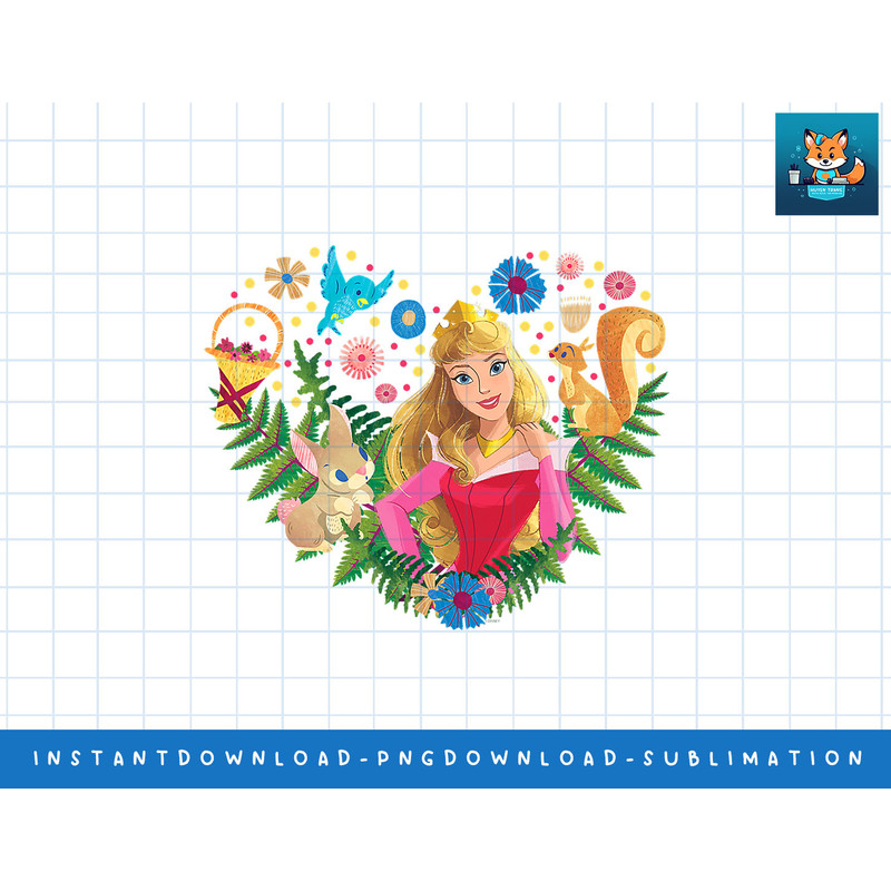 Disney Princess Aurora Heart png, sublimate, digital print.jpg