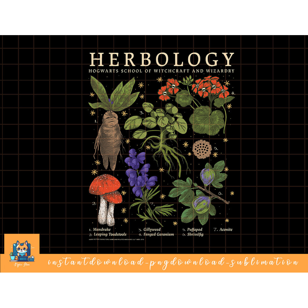 Harry Potter Herbology Plants V2 png, sublimate, digital download.jpg