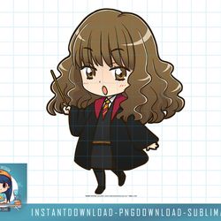 harry potter hermione granger anime style portrait png, sublimate, digital download