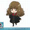 Harry Potter Hermione Granger Anime Style Portrait png, sublimate, digital download.jpg