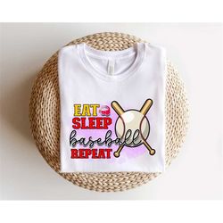 eat sleep baseball repeat shirt, sports mom shirt, baseball mom shirt, softball mom shirt, sports shirt, game day vibes,