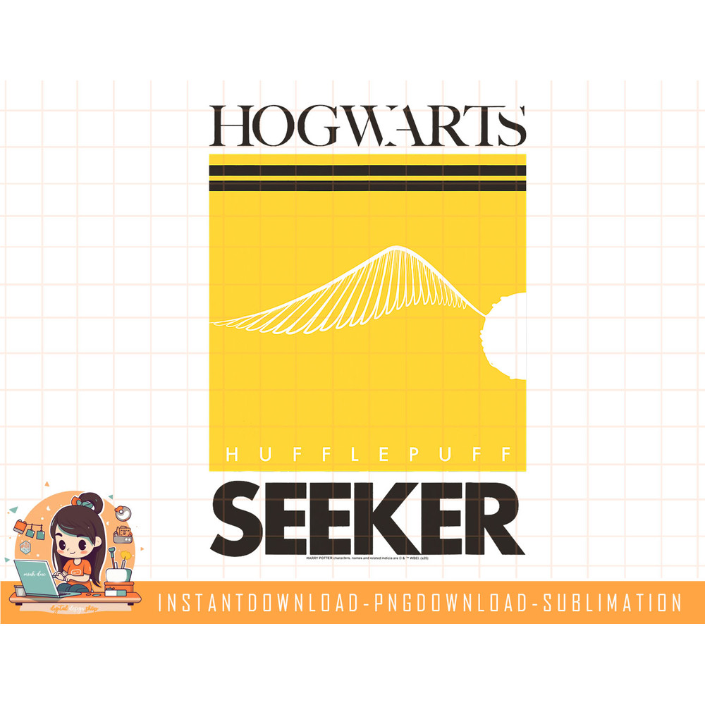 Harry Potter Hogwarts Hufflepuff Seeker png, sublimate, digital download.jpg