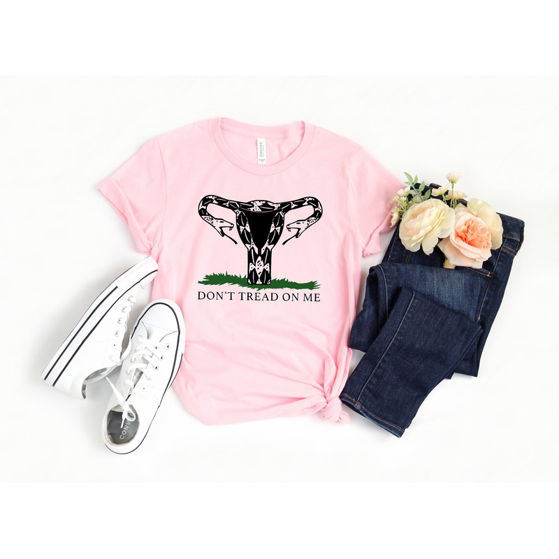 Don't Tread On Me Uterus Snake T-shirt, Protect Roe v Wade, Women's Pro Choice, Abortion Rights, Feminist Shirt, Texas Women Power - 2.jpg