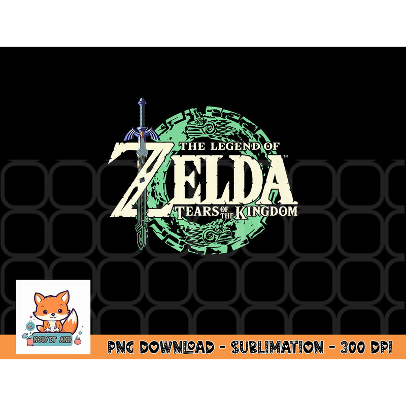 The Legend of Zelda Tears Of The Kingdom Official Logo Premium png, digital download copy.jpg